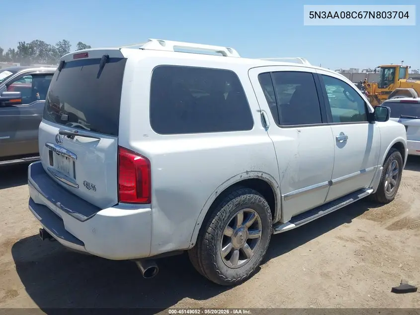 2007 Infiniti Qx56 VIN: 5N3AA08C67N803704 Lot: 45149052