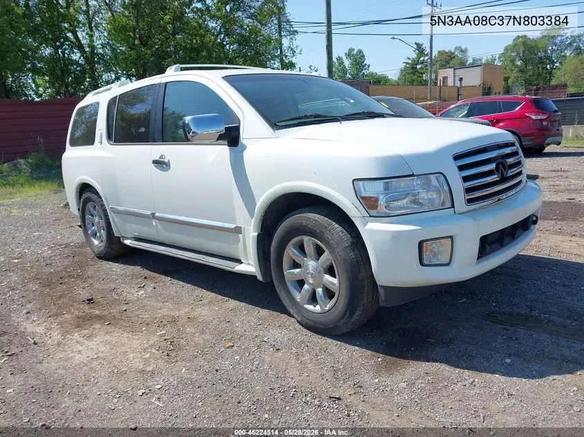 2007 Infiniti Qx56 VIN: 5N3AA08C37N803384 Lot: 45428968