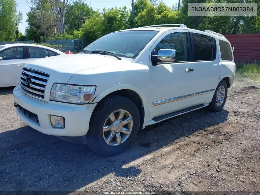 2007 Infiniti Qx56 VIN: 5N3AA08C37N803384 Lot: 45428968