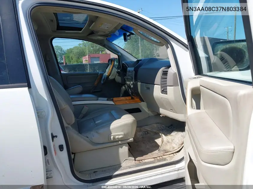 2007 Infiniti Qx56 VIN: 5N3AA08C37N803384 Lot: 45428968