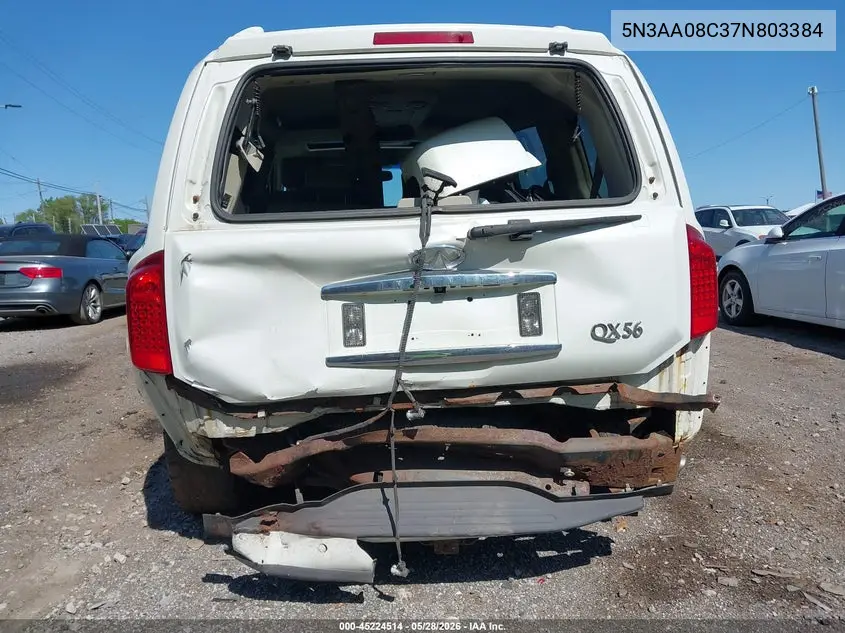 2007 Infiniti Qx56 VIN: 5N3AA08C37N803384 Lot: 45428968
