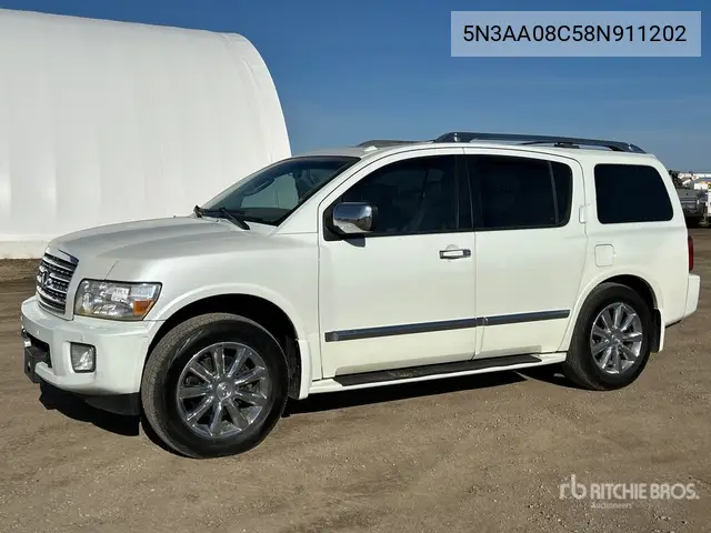 2008 Infiniti Qx 56 2008 Infiniti Qx56 4X4 Suv VIN: 5N3AA08C58N911202 Lot: 15073819