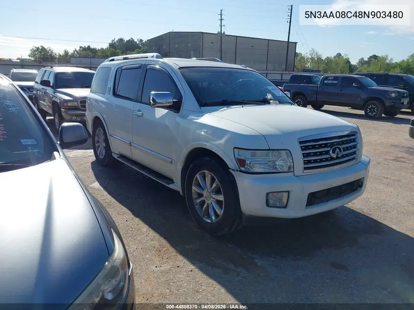 2008 Infiniti Qx56 VIN: 5N3AA08C48N903480 Lot: 44808370