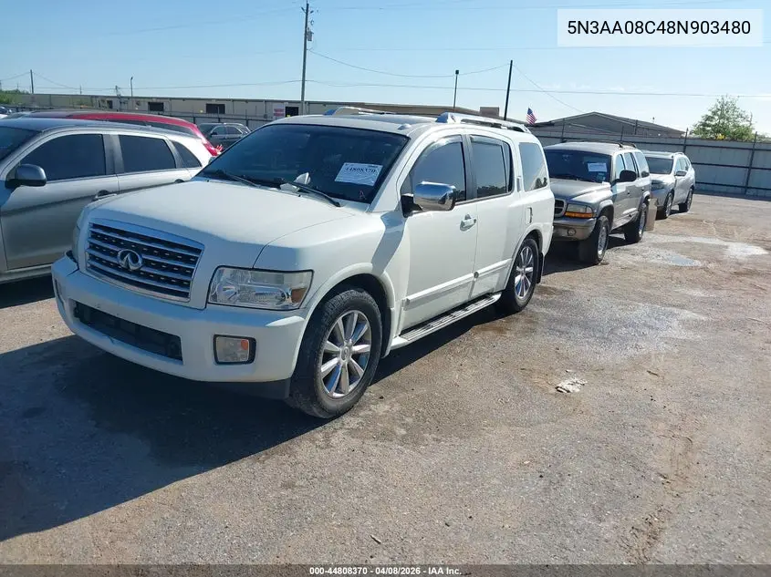 2008 Infiniti Qx56 VIN: 5N3AA08C48N903480 Lot: 44808370