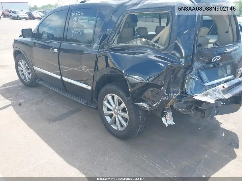 2008 Infiniti Qx56 VIN: 5N3AA08D88N902146 Lot: 45021613