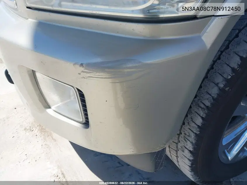 2008 Infiniti Qx56 VIN: 5N3AA08C78N912450 Lot: 45398632