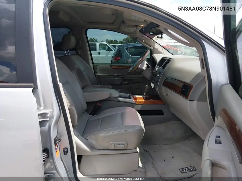 2008 Infiniti Qx56 VIN: 5N3AA08C78N901481 Lot: 45559148