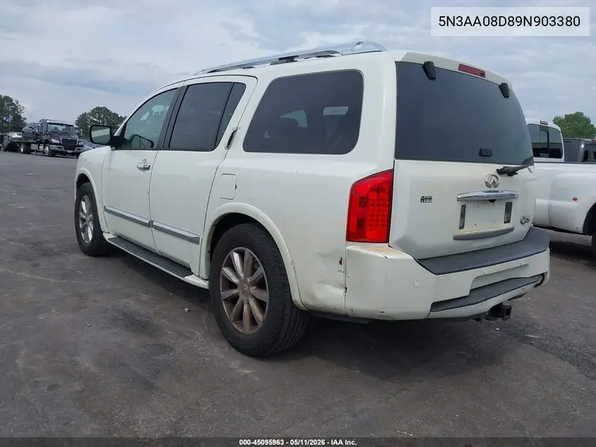 2009 Infiniti Qx56 VIN: 5N3AA08D89N903380 Lot: 45095963