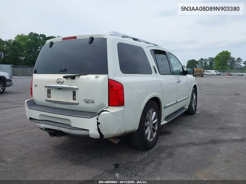 2009 Infiniti Qx56 VIN: 5N3AA08D89N903380 Lot: 45095963