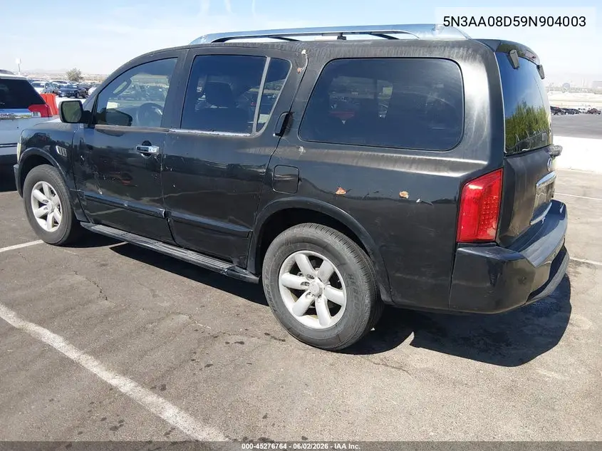 2009 Infiniti Qx56 VIN: 5N3AA08D59N904003 Lot: 45276764
