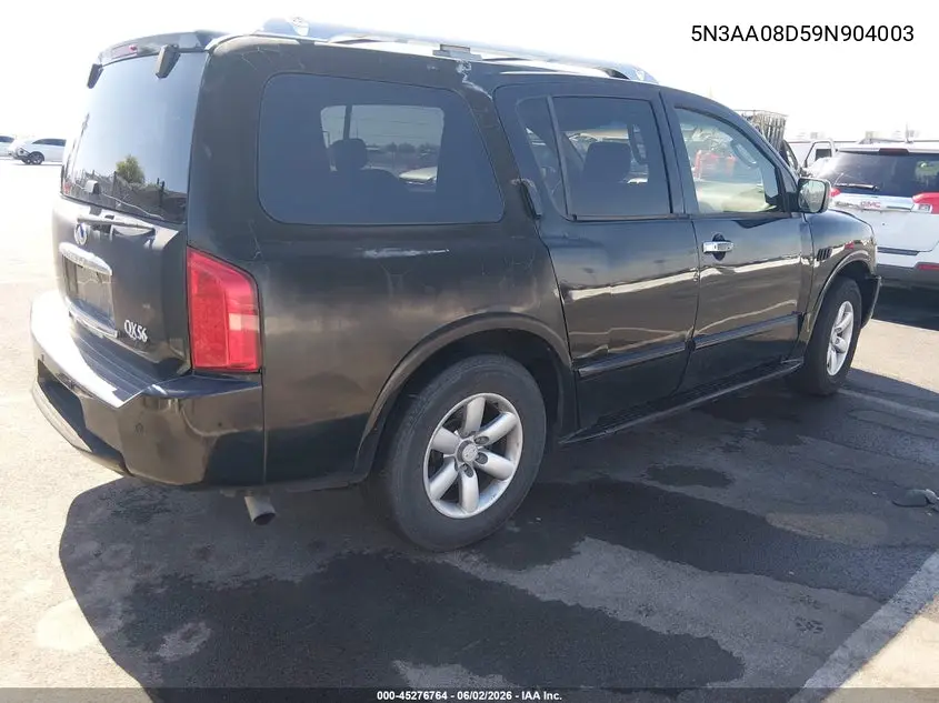 2009 Infiniti Qx56 VIN: 5N3AA08D59N904003 Lot: 45276764