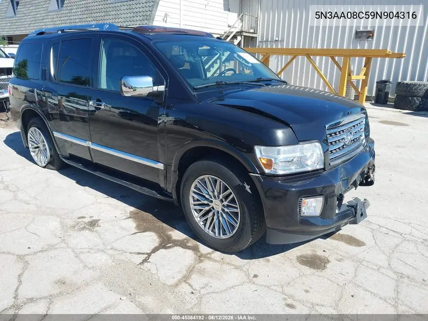 2009 Infiniti Qx56 VIN: 5N3AA08C59N904316 Lot: 45364192