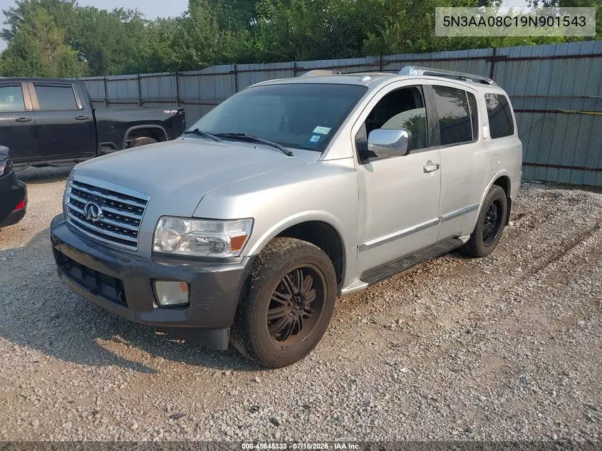 2009 Infiniti Qx56 VIN: 5N3AA08C19N901543 Lot: 45645333