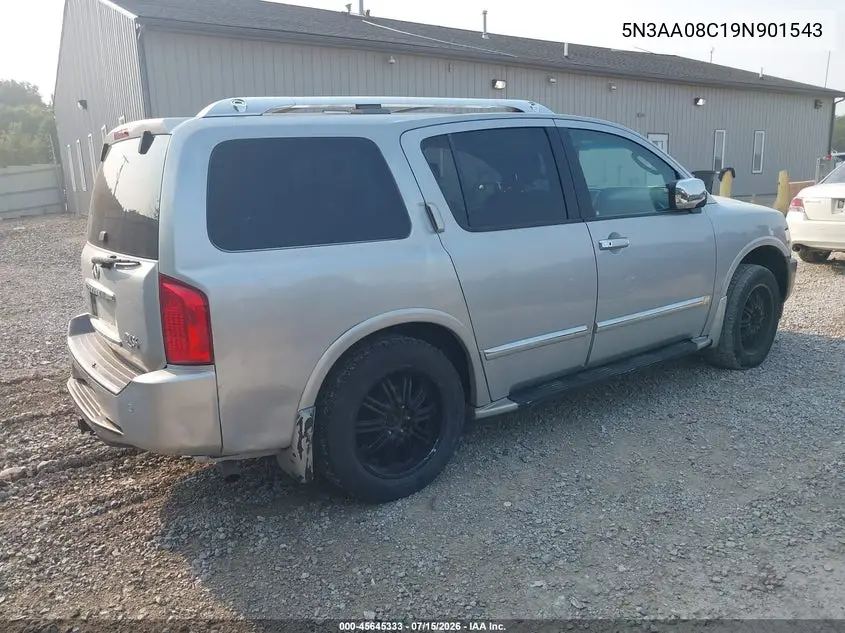 2009 Infiniti Qx56 VIN: 5N3AA08C19N901543 Lot: 45645333