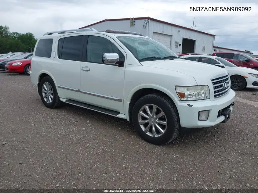 2010 Infiniti Qx56 VIN: 5N3ZA0NE5AN909092 Lot: 45226813