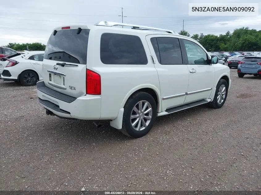 2010 Infiniti Qx56 VIN: 5N3ZA0NE5AN909092 Lot: 45226813