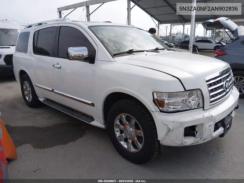 2010 Infiniti Qx56 VIN: 5N3ZA0NF2AN902836 Lot: 45289627
