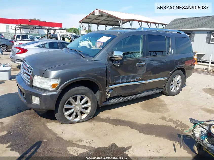 2010 Infiniti Qx56 VIN: 5N3ZA0NE8AN906087 Lot: 45436102