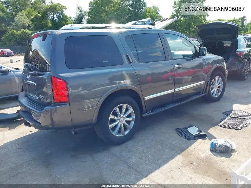 2010 Infiniti Qx56 VIN: 5N3ZA0NE8AN906087 Lot: 45436102