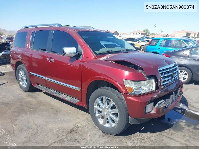 2010 Infiniti Qx56 VIN: 5N3ZA0NC5AN900374 Lot: 45541534
