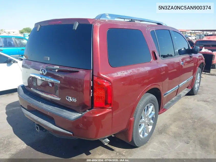 2010 Infiniti Qx56 VIN: 5N3ZA0NC5AN900374 Lot: 45541534