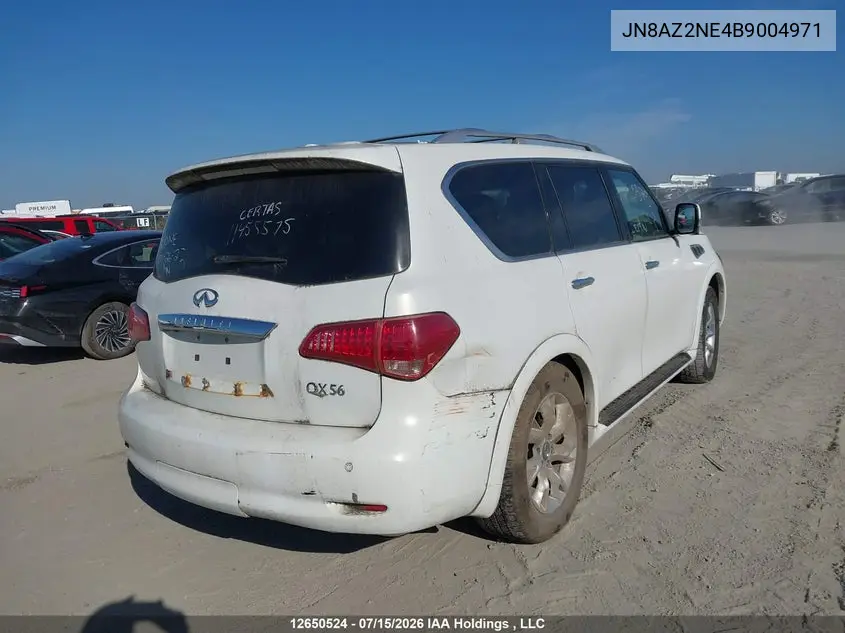 2011 Infiniti Qx56 VIN: JN8AZ2NE4B9004971 Lot: 12650524