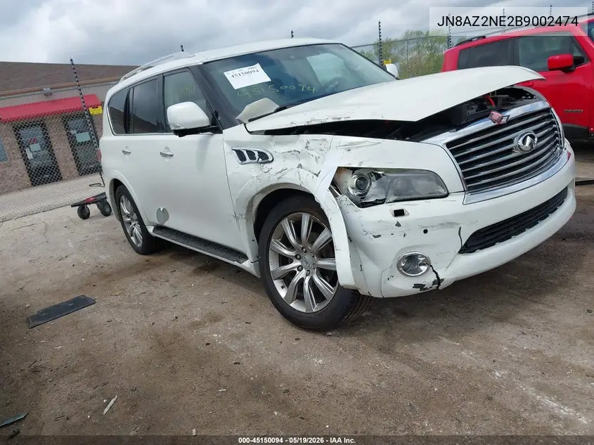 2011 Infiniti Qx56 VIN: JN8AZ2NE2B9002474 Lot: 45150094