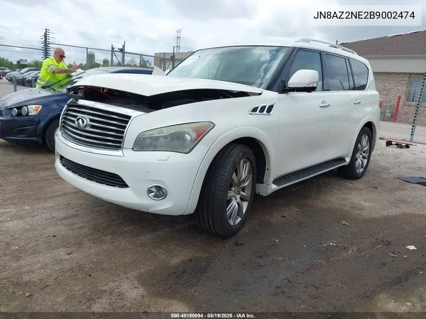 2011 Infiniti Qx56 VIN: JN8AZ2NE2B9002474 Lot: 45150094
