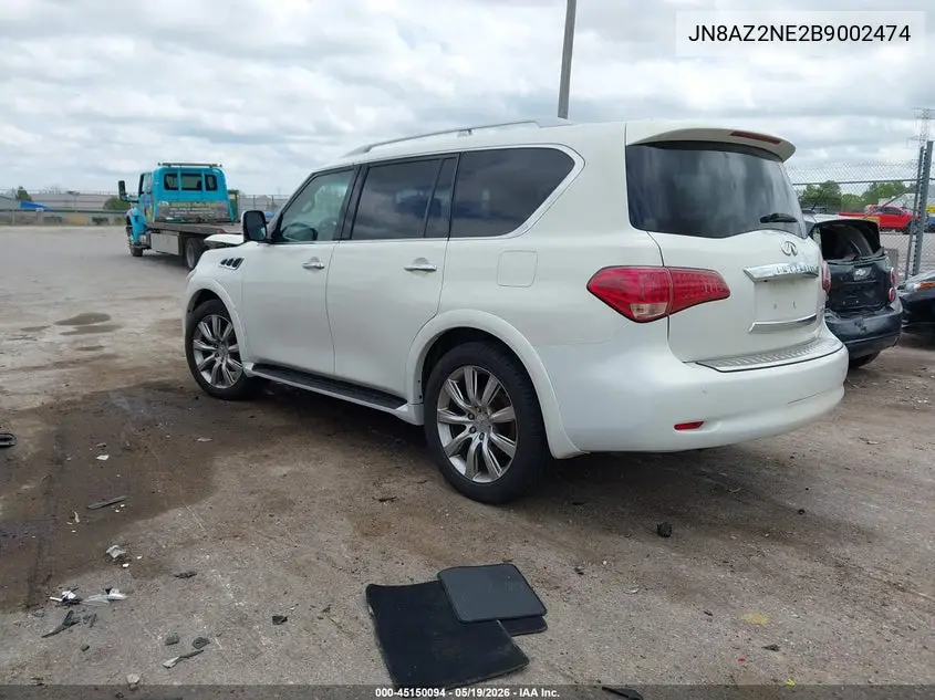 2011 Infiniti Qx56 VIN: JN8AZ2NE2B9002474 Lot: 45150094