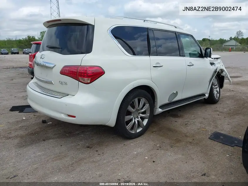2011 Infiniti Qx56 VIN: JN8AZ2NE2B9002474 Lot: 45150094