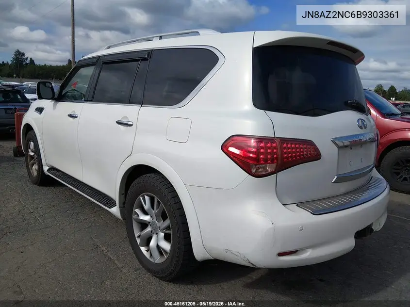 2011 Infiniti Qx56 VIN: JN8AZ2NC6B9303361 Lot: 45161205