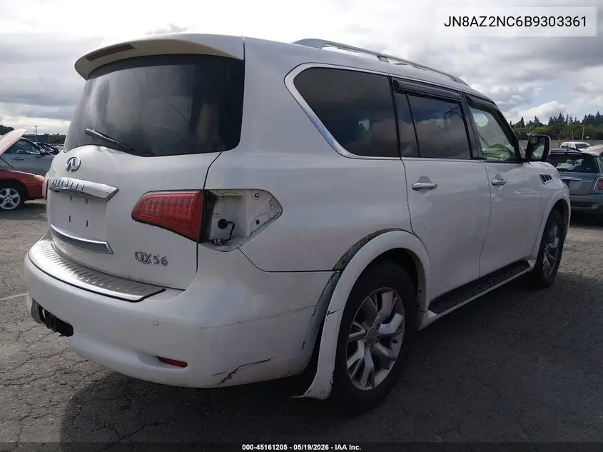 2011 Infiniti Qx56 VIN: JN8AZ2NC6B9303361 Lot: 45161205