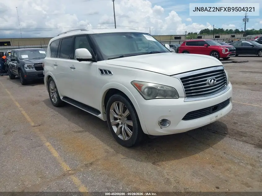 2011 Infiniti Qx56 VIN: JN8AZ2NFXB9504321 Lot: 45208288