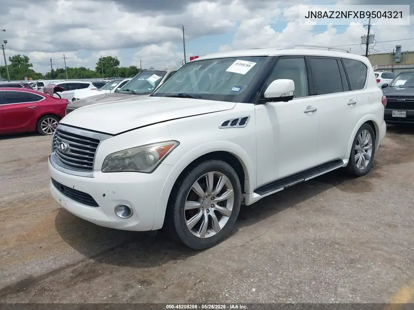 2011 Infiniti Qx56 VIN: JN8AZ2NFXB9504321 Lot: 45208288