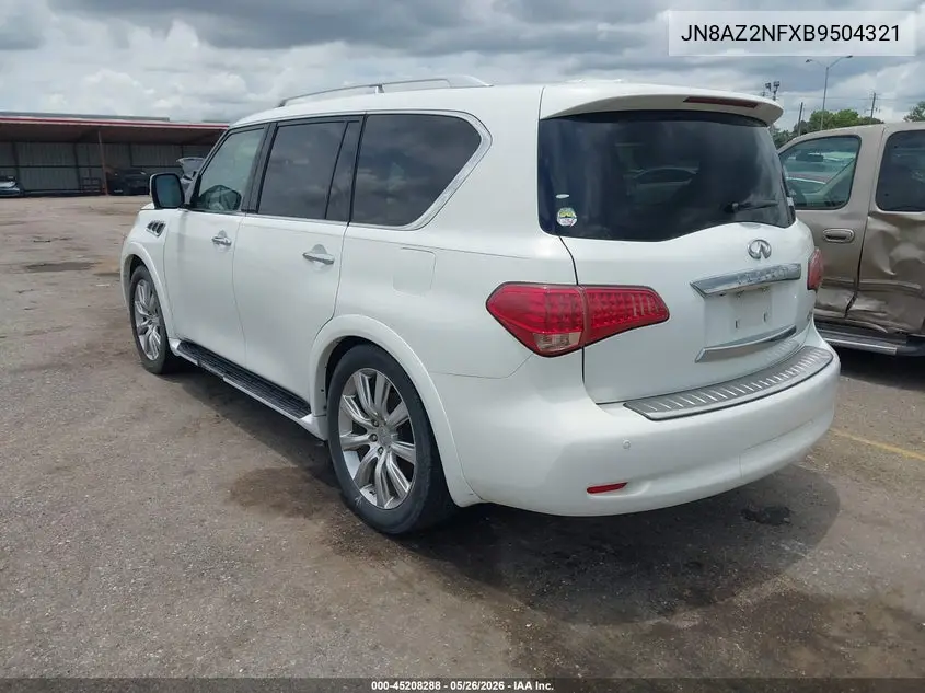 2011 Infiniti Qx56 VIN: JN8AZ2NFXB9504321 Lot: 45208288
