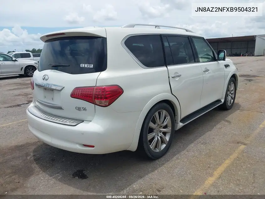 2011 Infiniti Qx56 VIN: JN8AZ2NFXB9504321 Lot: 45208288
