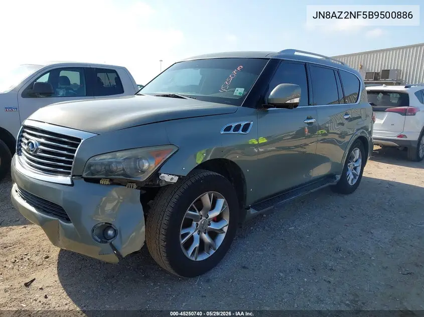 2011 Infiniti Qx56 VIN: JN8AZ2NF5B9500886 Lot: 45250740