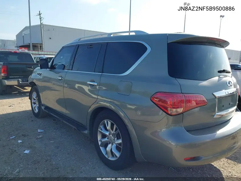 2011 Infiniti Qx56 VIN: JN8AZ2NF5B9500886 Lot: 45250740