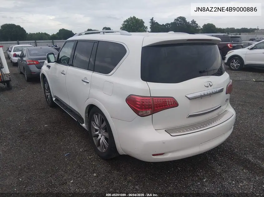 2011 Infiniti Qx56 VIN: JN8AZ2NE4B9000886 Lot: 45281089