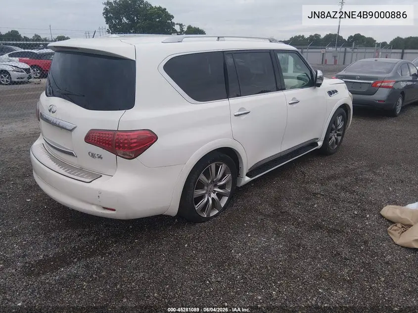 2011 Infiniti Qx56 VIN: JN8AZ2NE4B9000886 Lot: 45281089