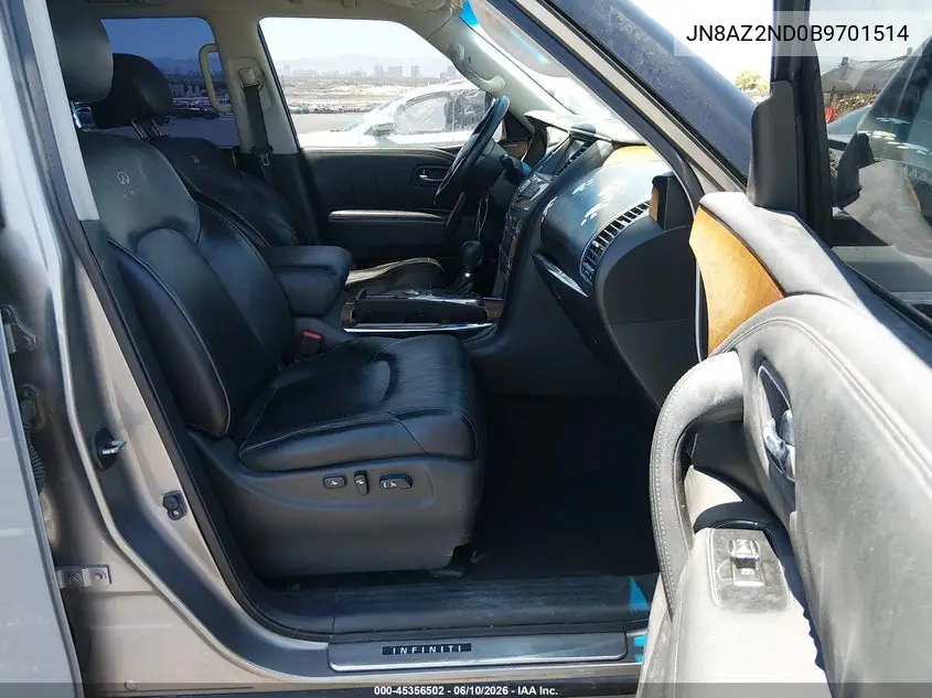 2011 Infiniti Qx56 VIN: JN8AZ2ND0B9701514 Lot: 45356502