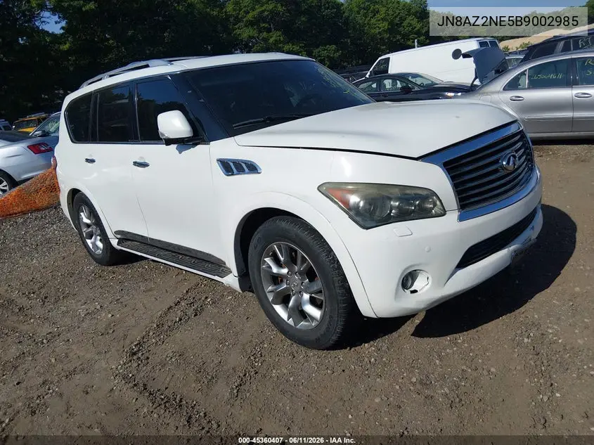 2011 Infiniti Qx56 VIN: JN8AZ2NE5B9002985 Lot: 45360407