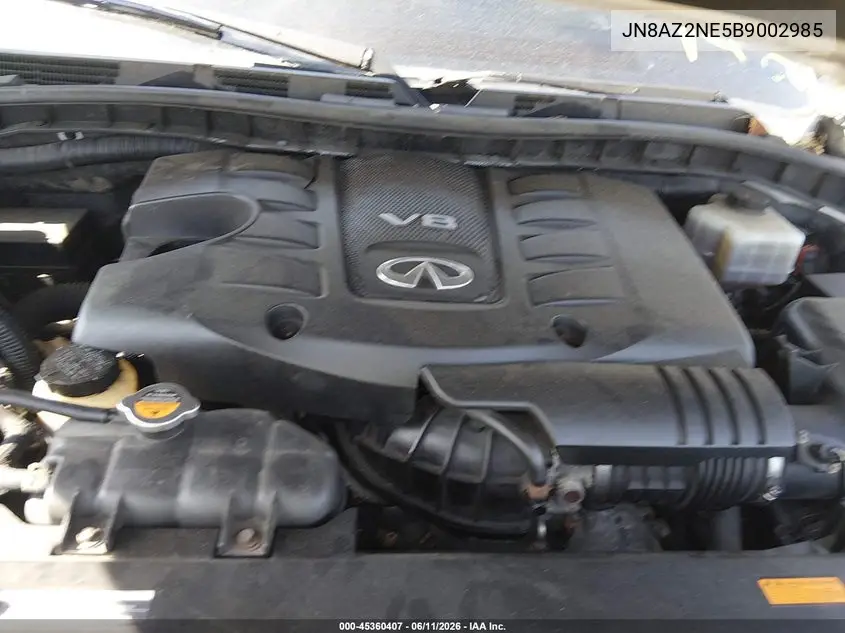 2011 Infiniti Qx56 VIN: JN8AZ2NE5B9002985 Lot: 45360407