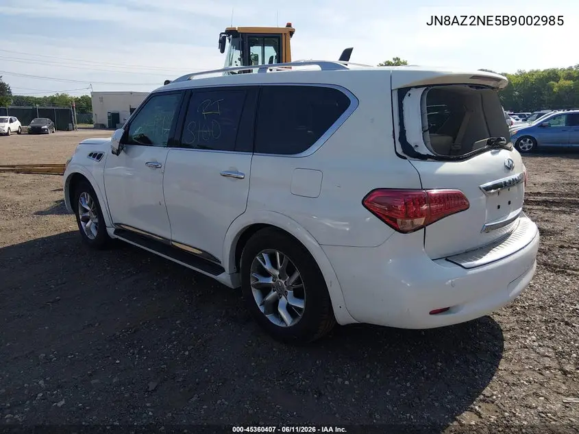2011 Infiniti Qx56 VIN: JN8AZ2NE5B9002985 Lot: 45360407