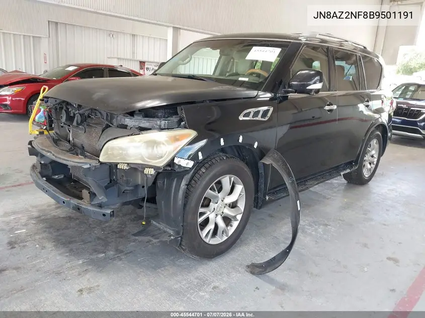 2011 Infiniti Qx56 VIN: JN8AZ2NF8B9501191 Lot: 45544701