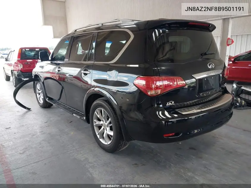 2011 Infiniti Qx56 VIN: JN8AZ2NF8B9501191 Lot: 45544701