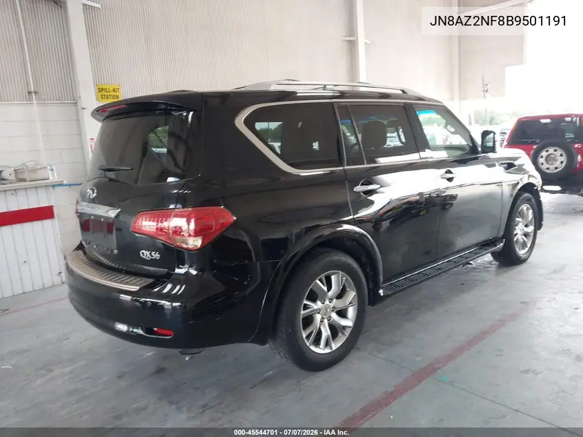 2011 Infiniti Qx56 VIN: JN8AZ2NF8B9501191 Lot: 45544701
