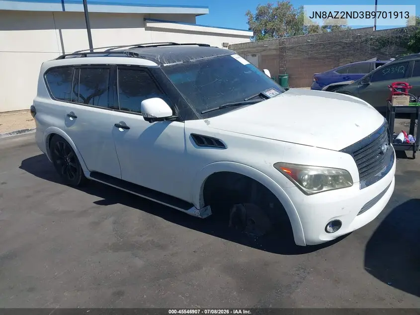 2011 Infiniti Qx56 VIN: JN8AZ2ND3B9701913 Lot: 45546907