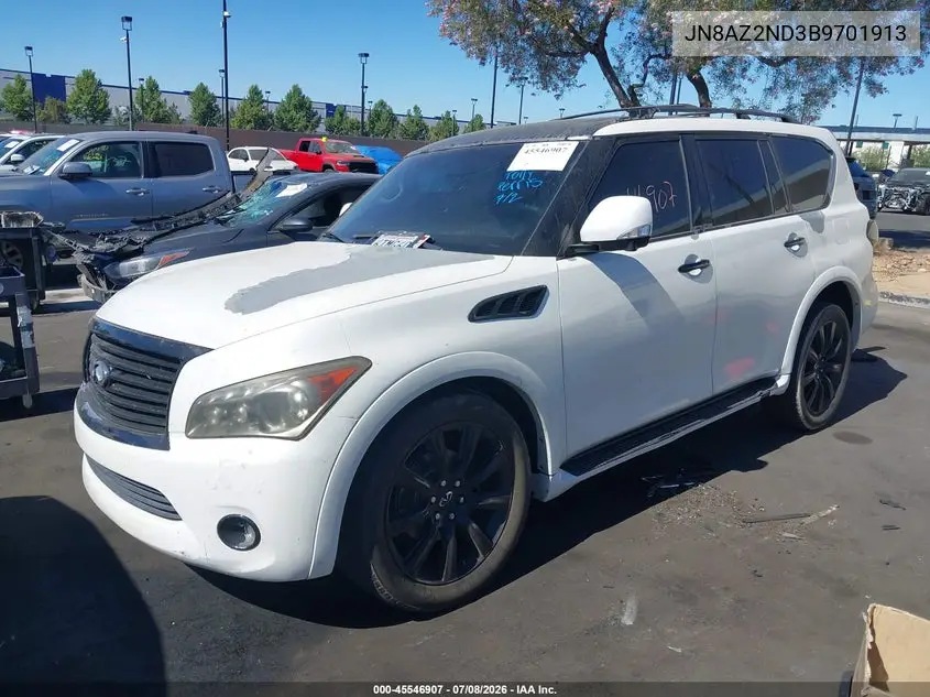 2011 Infiniti Qx56 VIN: JN8AZ2ND3B9701913 Lot: 45546907