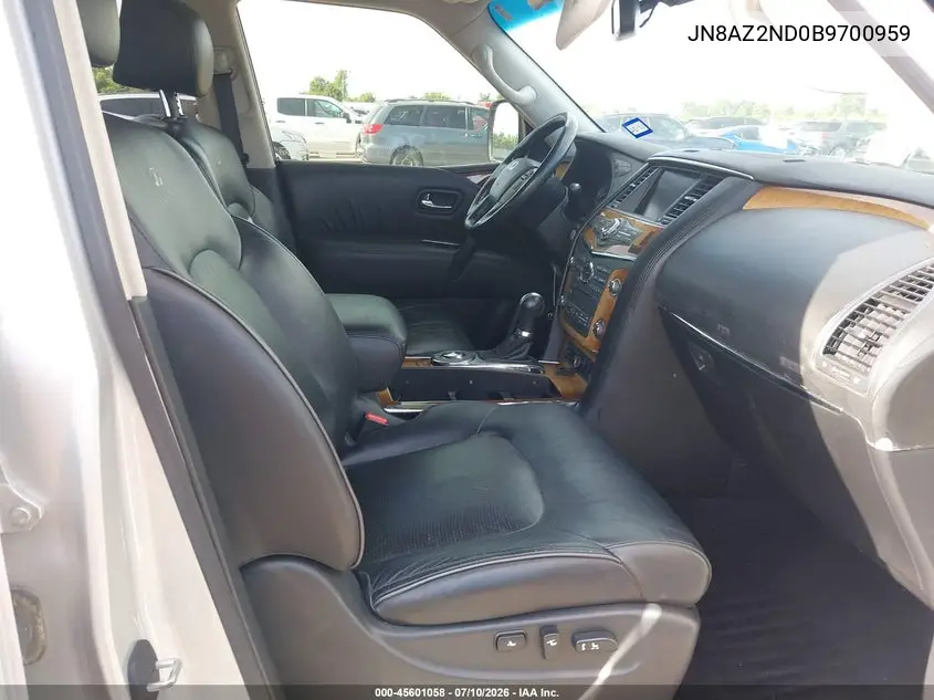 2011 Infiniti Qx56 VIN: JN8AZ2ND0B9700959 Lot: 45601058